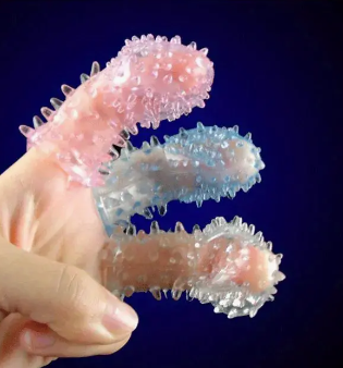 Silicone Finger Sleeves – Pink/Blue
